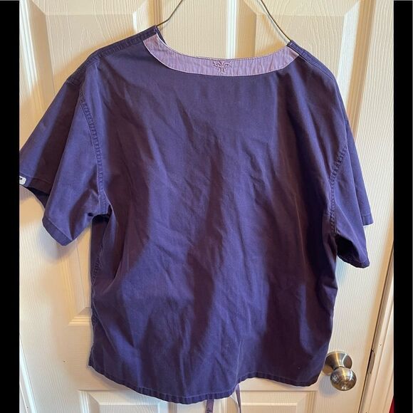 Med couture purple scrub set sz L - Picture 2 of 9